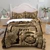 Antique Egyptian Hieroglyphs N Deities Duvet Cover Set King Queen Double Full Twin Single Size Bed Linen Set