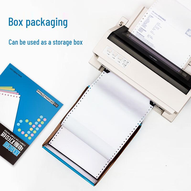 Deli N241-4C 4-Part Colored Computer Printing Paper