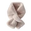 Scarf Women'S Winter Versatile Plush Thickened Scarf Korean Version Solid Color Hair Neck Cover Girl Cute Rex Rabbit Hair Scarf