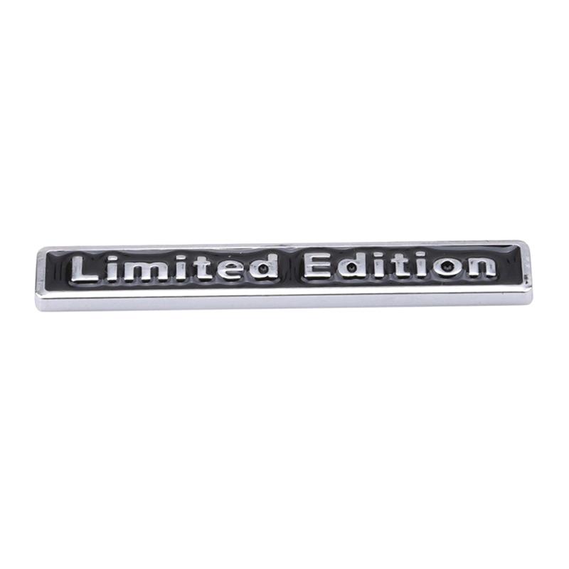 3D Chrome Metal Sticker Car Accessories Sticker Limited Edition Badge Car Decal