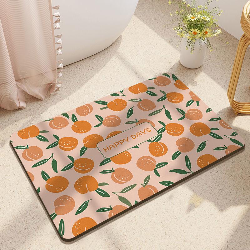 Коврик для ванной комнаты, впитывающий нескользящий коврик для входа в ванную, коврик для ванной комнаты с диатомовой грязью, коврик для унитаза