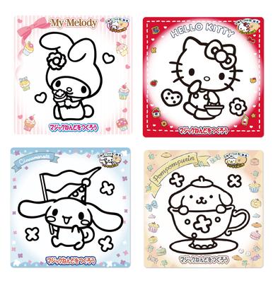 Набор из 4 штук волшебной глины Nobu Company Sanrio (My MelodyHello KittyPom Pom PurinCinnamoroll) CN4466-SET Розовый, Красный, Желтый, Синий