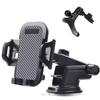 Adjustable Stable Car Phone Holder Adjustable Height Suction Cup Air Vent Clip Universal Carbon Fiber Texture Mobile/GPS/PDA