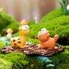 Cartoon Animal Frog Snake Tiger Ornament Micro Landscape Resin Home Decoration Ornaments Dollhouse Cute Gardening Accessories