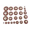 25pcs Sax Leather Pads Replacement for Tenor Saxophone Sax Leather Pads