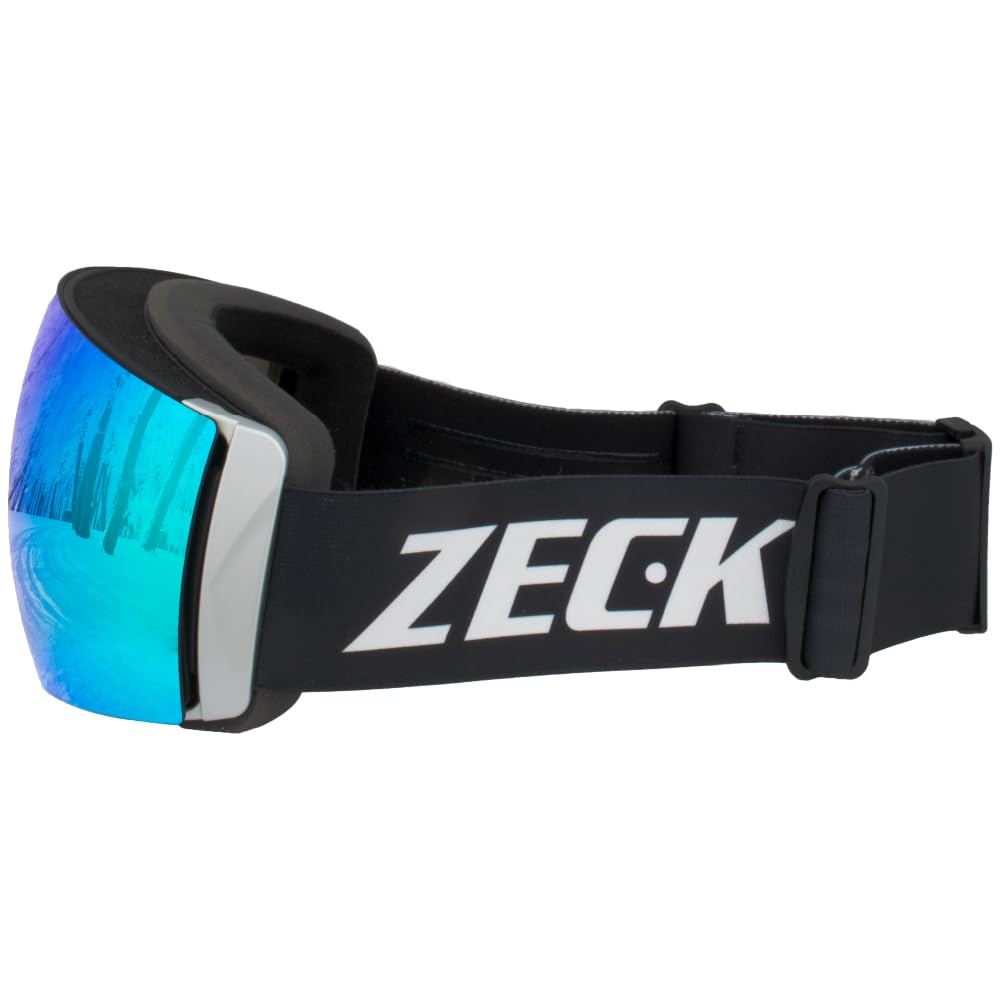 Горнолыжные очки ZECK Asian Fit FZ-16J (МАТОВЫЙ ЧЕРНЫЙ-СЕРЕБРИСТЫЙ/САПФИРОВЫЙ ЗЕРКАЛЬНЫЙ) zkg-fz-16j-bk-g03 [Б/у]