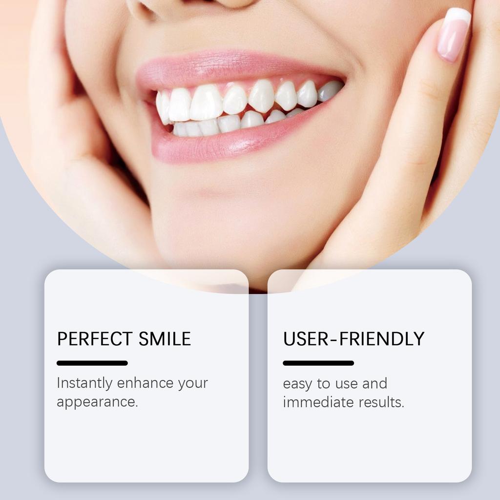 Perfect Smile Snap On Veneers Set Comfortable Cosmetic Teeth Cover for Upper  Lower Jaw with Teeth Whitening Kit
