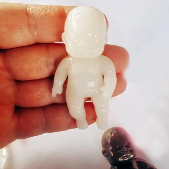 Transparent Babies Stress Relief Toy Slow Rising Anxiety Relieving Mini Baby Squeeze Toy Soft Stretchy Relaxation Stress Ball Fidget Toy