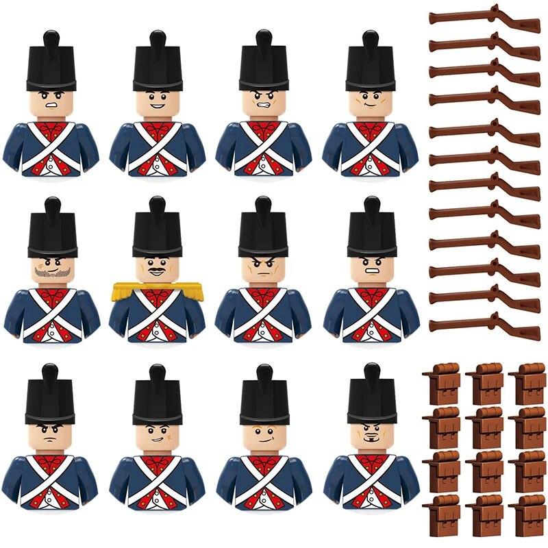 Детские игрушки, средневековый военный солдат, строительный блок, замок, рыцарский корпус, оружие на поле боя, боевой конь, мультяшные фигурки, кирпичи