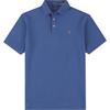 Polo Solid Color Pony Embroidered Casual Short Sleeve Polo Shirt Men Tops Dark-Blue 710870645-034