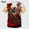 3D Print Sports Quick-dry Breathable Men T-shirt Animation Angel S Spawn Harajuku Street Cosplay Outdoor Casual Short-sleeve Top