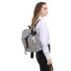 Female Backpack Girl Student School Bag Holographic Laser Geometry Travel Bag Designer Woman's Backpack