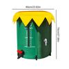 Collapsible Rain Barrel 52 Gallon/200L Portable Rain Barrel Water Tank PVC Rainwater Collection Barrel with 3 Spigots for Outdoo