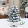 Искусственная новогодняя елка, настольная мини-фигурка из снежного флока, реалистичная