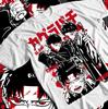Футболка Jujutsu Kaisen, Подарочная футболка с Годжо Сатору, Хоррор Аниме, Унисекс, Тяжелый хлопок