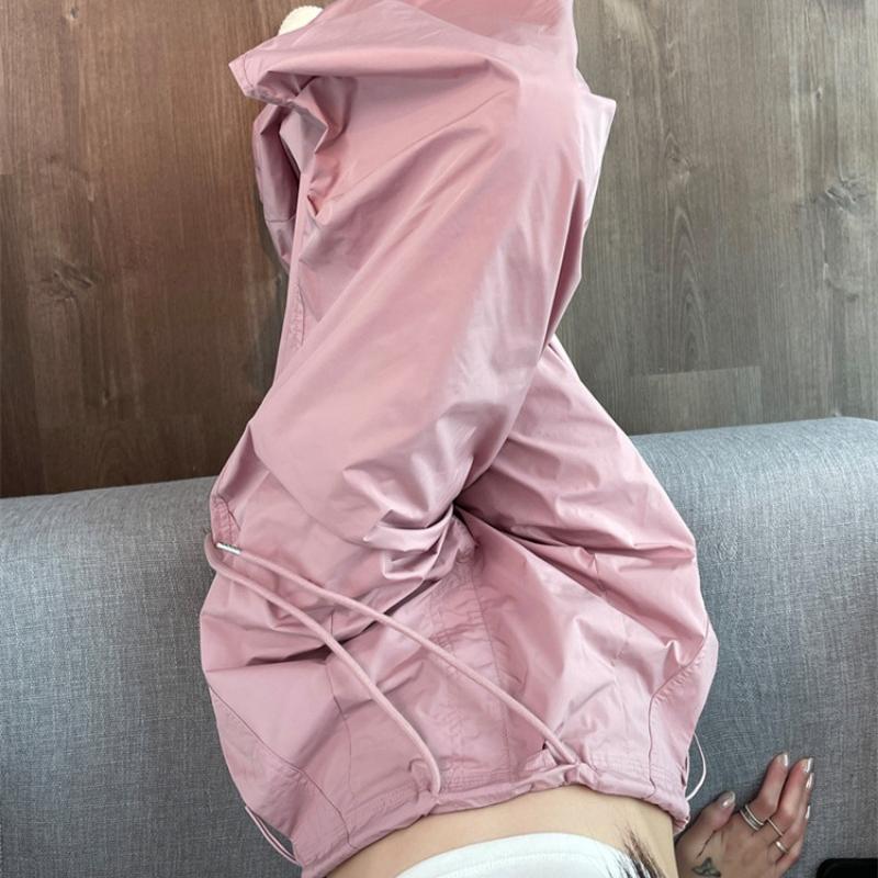 Модные однотонные свободные повседневные брюки женские уличные тонкие брюки с высокой талией и широкими штанинами офисные женские прямые спортивные брюки Harlan женские 24273