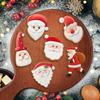 Santa Claus Cookie Cutters Stainless Steel Baking Mold for DIY Christmas Cookies Cakes Non-Stick Holiday Baking Tool