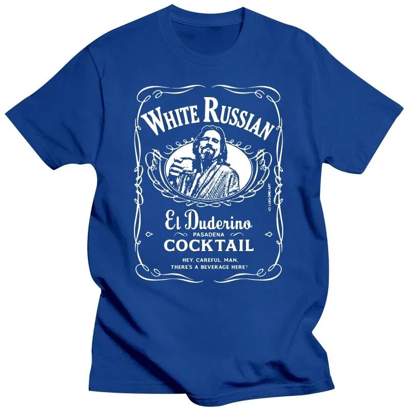 2019 Unisex Tees The Big Lebowski The Dude White Russian Cocktail Black Cotton Men T-Shirt envio gratis COTTON 2024