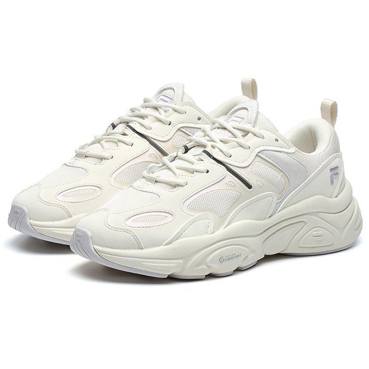 Fila Mars 2 Повседневные Удобные Амортизирующие Износостойкие Дышащие Отскок Низкий Верх Обувь для образа жизни Женские кроссовки Белый F12W141116FWA