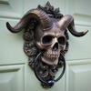 Punk Skull Door Knocker Sheep Head Devil Head Knocker Gothic Satan Door Hanging  Door Buckle