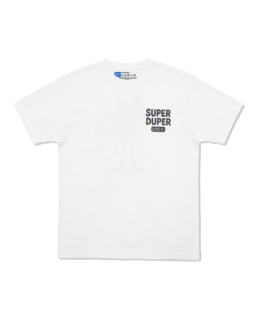 Laipeutaimkollegtibeu Футболка с коротким рукавом Super Duper Белая