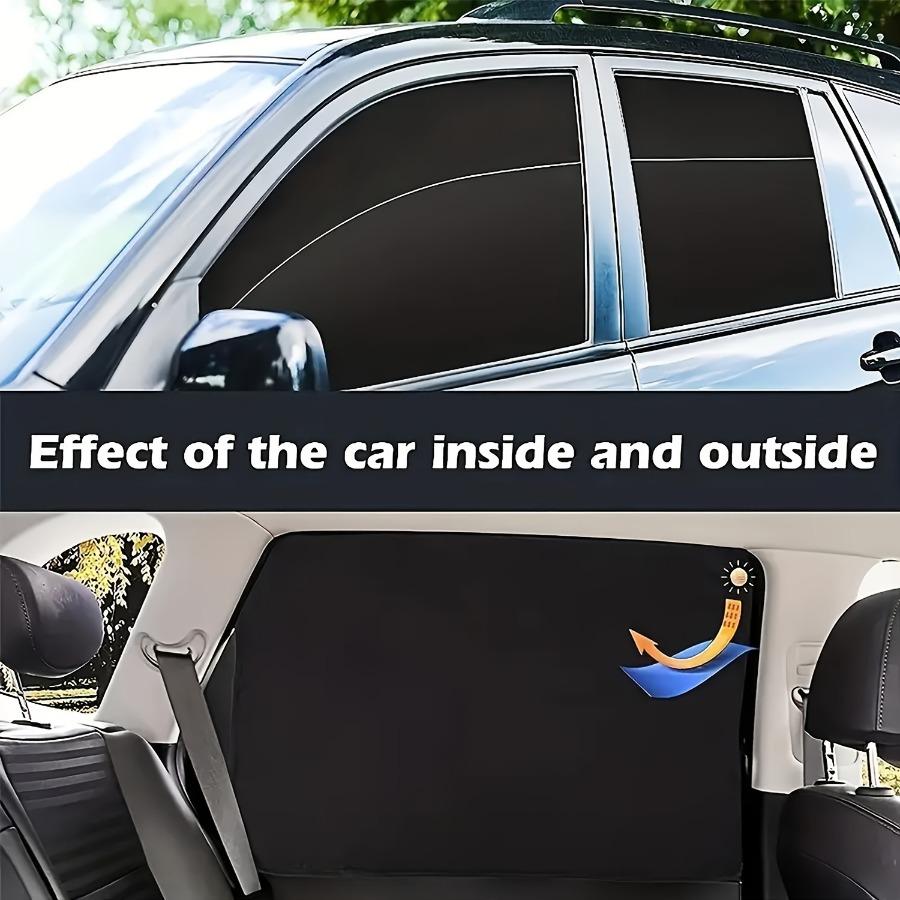 4 шт./компл. Магнитный солнцезащитный козырек для автомобиля, черная сетчатая шторка для защиты от ультрафиолета, боковое заднее окно летом, автомобильные принадлежности
