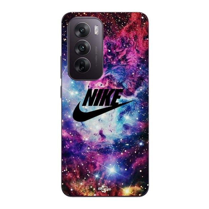 Coque Pour Oppo Reno 12 5g Nike logo noir stylé Rose Vif Violet Bleu Maniacase