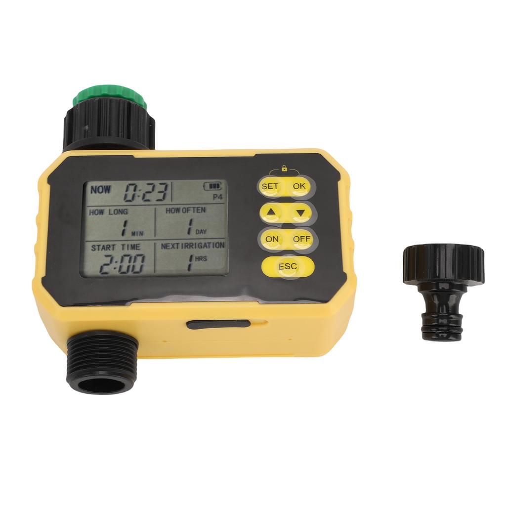 Солнечный одноходовой клапан спринклерный таймер автоматический полив таймер с датчиком дождя для