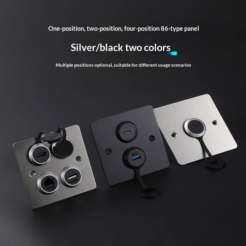22mm 3 Pin Male Female Microphone Audio Connector Metal Round Panel Mount Socket for Car Audio Refit