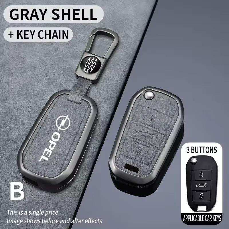 ltzjw3 NEW Car Remote Key Case Fob Cover Holder Shell Bag For Opel Mokka Corsa Astra Combo Grandland Insignia Frontera Accessory