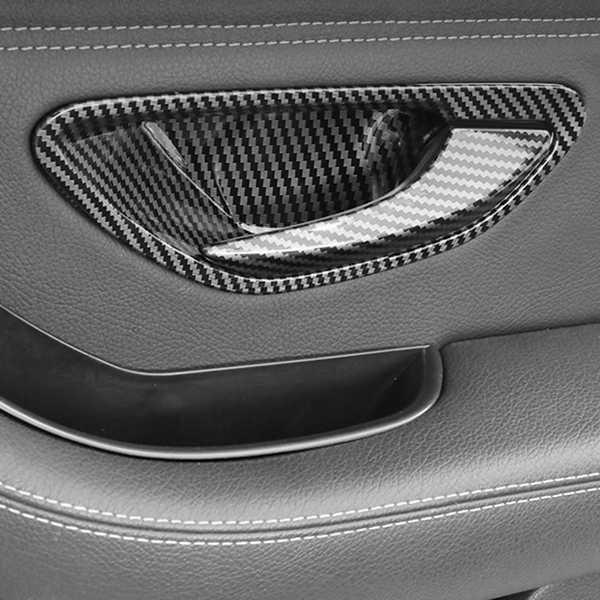 8pcs Inner Door Handle Cover Stickers for 15-21 Mercedes-Benz C-Class W205