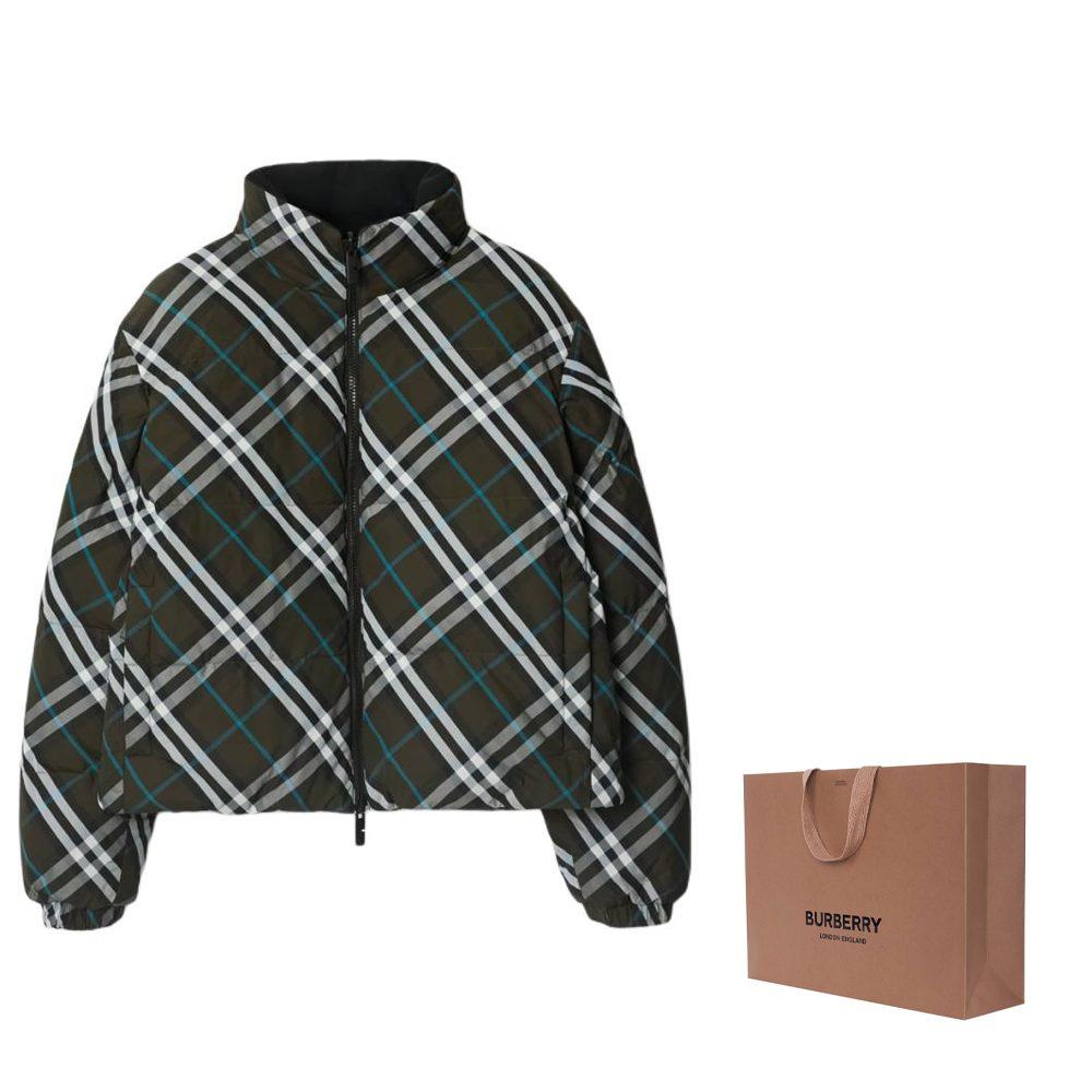 Burberry Двусторонняя клетчатая пуховая куртка 80961311