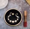 Singing Bowl Set Moon Phase Black 14cm