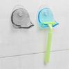 Stylish Plastic Super Suction Cup Razor Organizer With Space Saving Design For Bathroom
