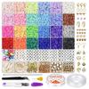 1 комплект DIY бусины из полимерной глины, бусины для рукоделия, красивые 24 цвета, изготовление браслетов из бисера
