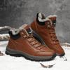 New Winter Fashion Men's Sports Shoes Wear-resistant and Non-slip Plus Fleece Warm Shoes