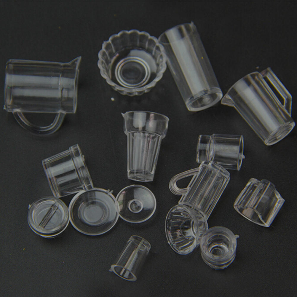 15 шт./компл., ультралегкий материал из глины, конфетная чашка для игр, мини-чашка, пластиковый контейнер