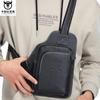 2024 Small FAMOUS Brand Messenger Bag MEN Shoulder BAGS Fashion GENUINE Leather MALE Crossbody Bag Zipper Buckle