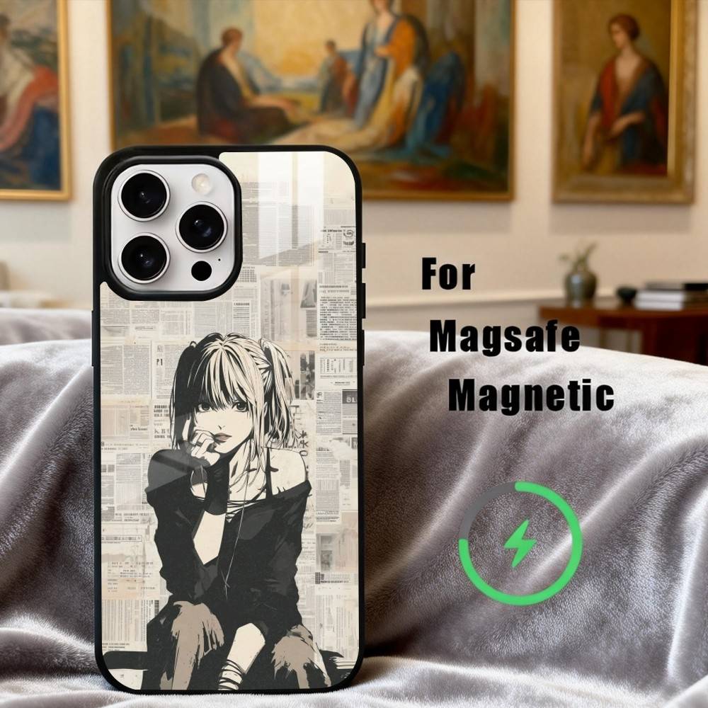 Чехол для телефона M-Misa D-Death-H N-Note-E для iPhone 17,16,15,14,13,12,Plus,Pro,Max для магнитной беспроводной зарядки Magsafe