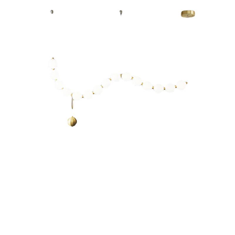 Modern Italian Minimalist Designer Chandelier - Luxury Copper Light for Dining, Bar, and Living Spaces