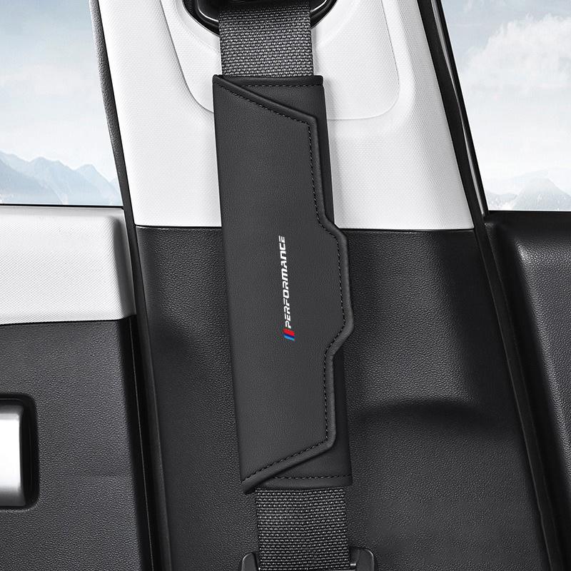 2pc Car Safety Belt Shoulder Cover Seat Belt Protection Pad For BMW M3 M4M5 E36 E39 E46 E60 E90 E91 FO1 F10 F30 X3 Sticker N222