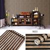 Wooden Stripe Wallpaper Background Wall Desk Cabinet Renovation Sticker Waterproof Instant Paste PVC Wallpaper Self-adhesive