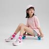 Skechers Модные Сандалии на Липучке Повседневные Для Улицы Бега Нескользящие Прочные Спортивные Сандалии Детские Сандалии Белый Розовый 319025L-PKW