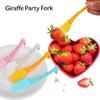 Kitchen Tool Cartoon Giraffe Shape Food Picks Fruit Snack Toothpick Salad Desert Forks 12pcs/set Gadgets Tableware