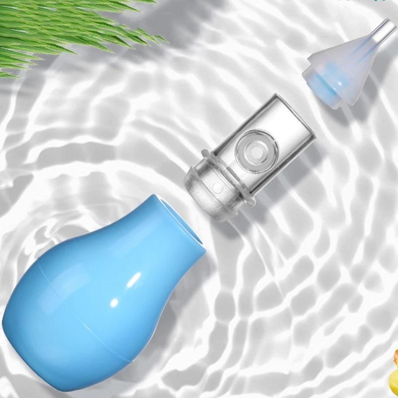 1 шт., детский силиконовый назальный аспиратор, насосный тип, очиститель носовой слизи для новорожденных, против обратного потока, детский назальный аспиратор, безопасный и нетоксичный