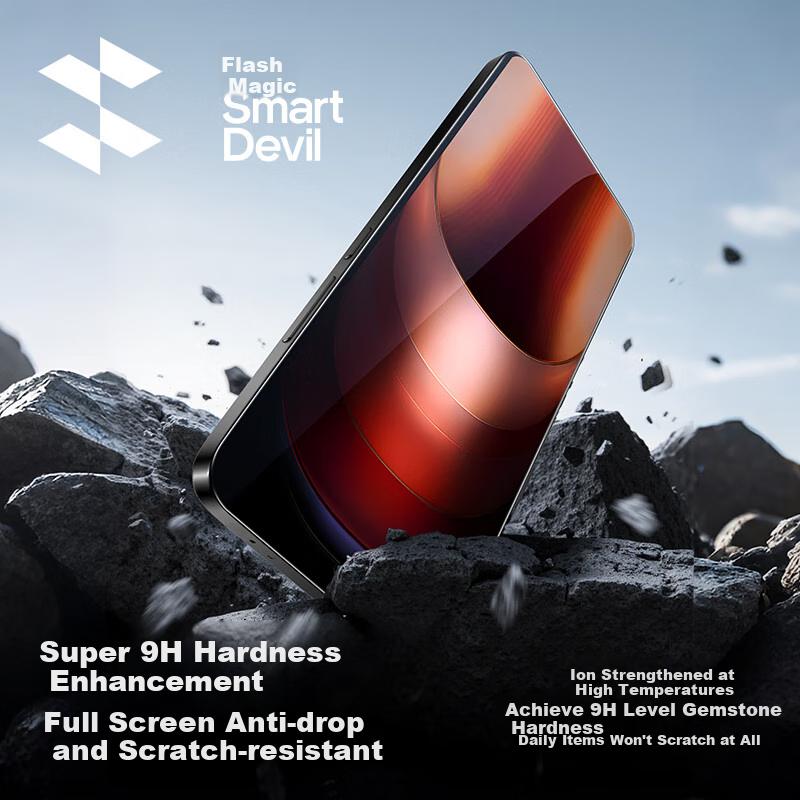 Tempered Glass Screen Protector for IQOO Neo 10/10 Pro, Quick Installation Tool, Fingerprint Unlockable, HD Anti-Shatter Screen Protector Film