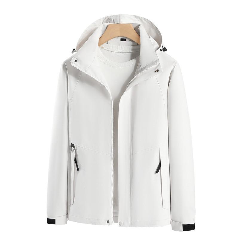 Outdoor Men's New Spring and Autumn Men's and Women's Casual Hooded Windbreakers Couple's Mountaineering Jackets Sports Trend