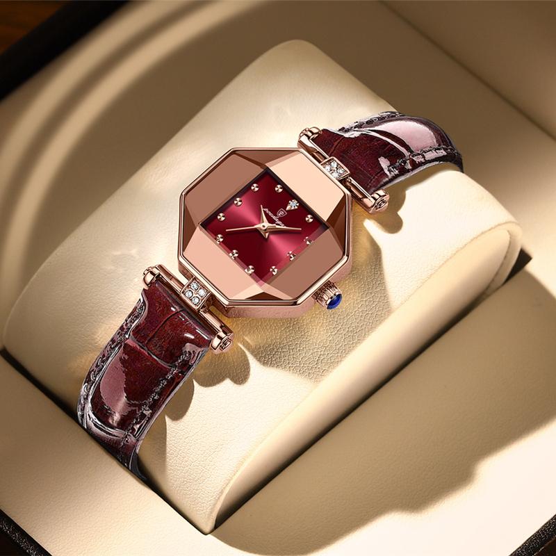 Fashion Trend Very Beautiful Diamond-shaped Small Square Watches Luxury Diamond Watches Diamond Decorative Temperament Watches