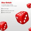 6 Sided Dice Set,50 Pieces 16mm/0.62in Opaque Acrylic Game Dice For Board Games, Dice Games, With Free A Velvet Pouch, 10 Colors