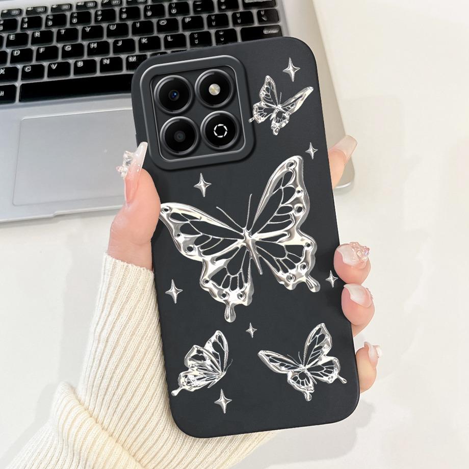 Чехол для Huawei Honor X6a X6b X6a Plus Чехол для телефона Honor X6 X6s 4G Мягкий силикон Funda Женский модный чехол с цветочным принтом
